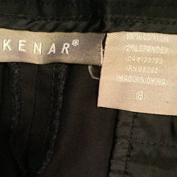 KENAR BLACK BOOTCUT LEG PANTS SIZE 8 - Picture 2 of 5